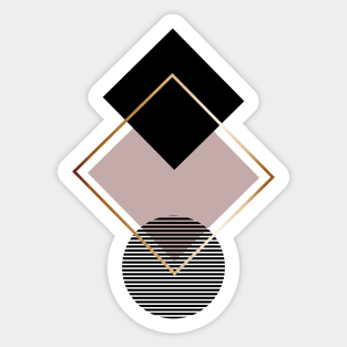 Minimalist Design  | Abstract Shapes Sticker